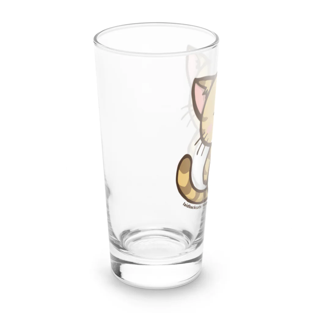 MarchenCatののほほんネコさん【まいぽん】 Long Sized Water Glass :left