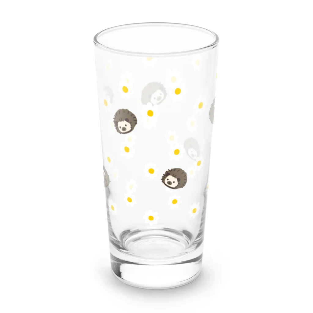 ぴょんのマーガレットとハリネズミのもーちゃん Long Sized Water Glass :left