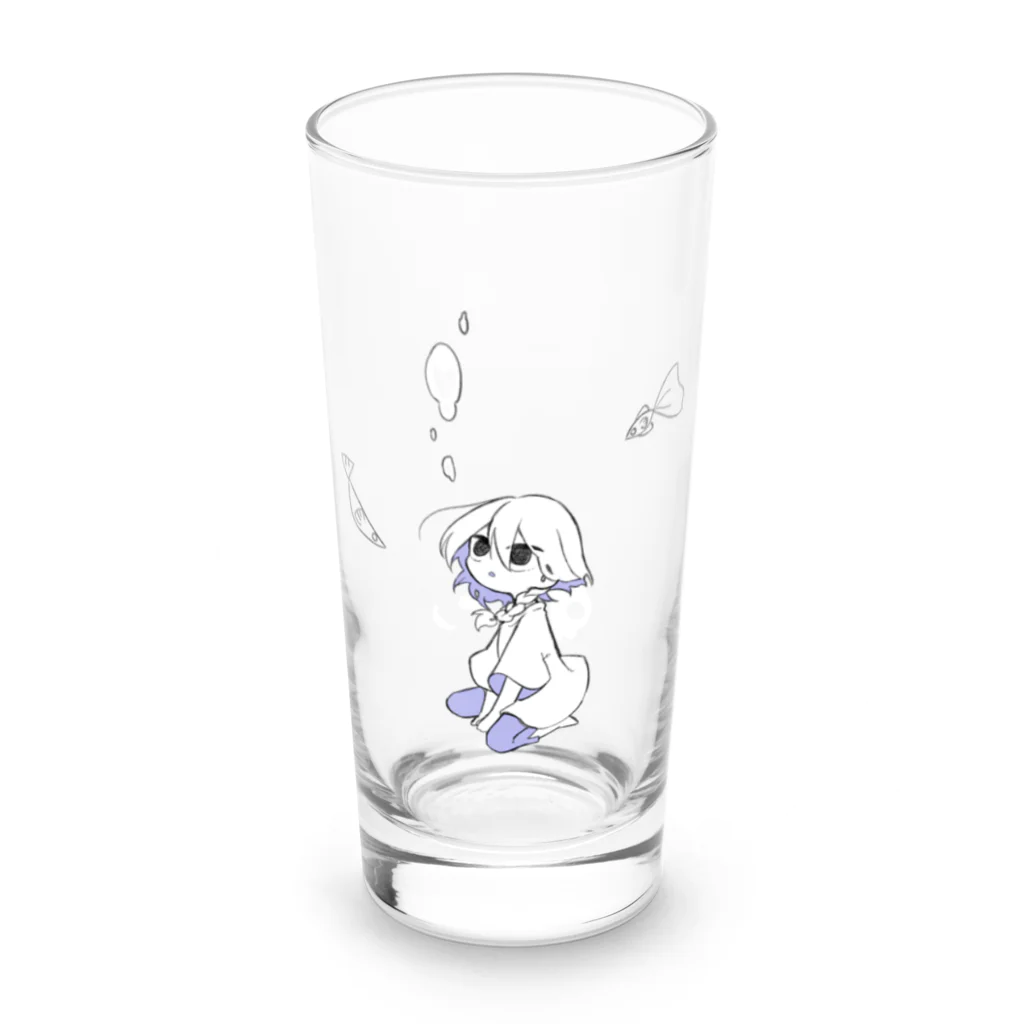 天麩羅御結びのしずんでいる Long Sized Water Glass :left