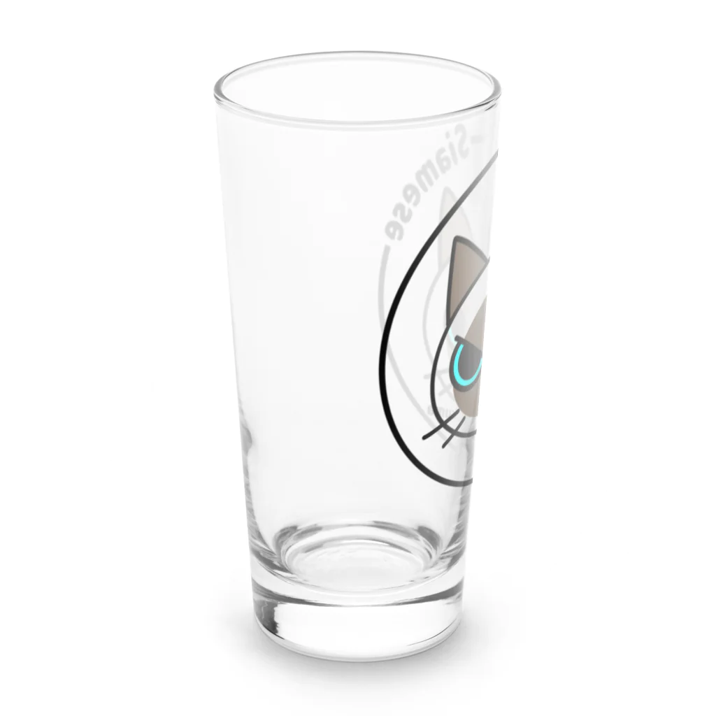 mkumakumaのシャムネコ Long Sized Water Glass :left