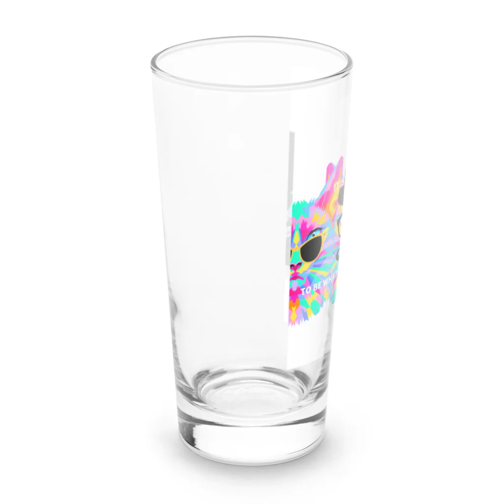 馬SUKI屋のどんな顔もアナタ自身 Long Sized Water Glass :left