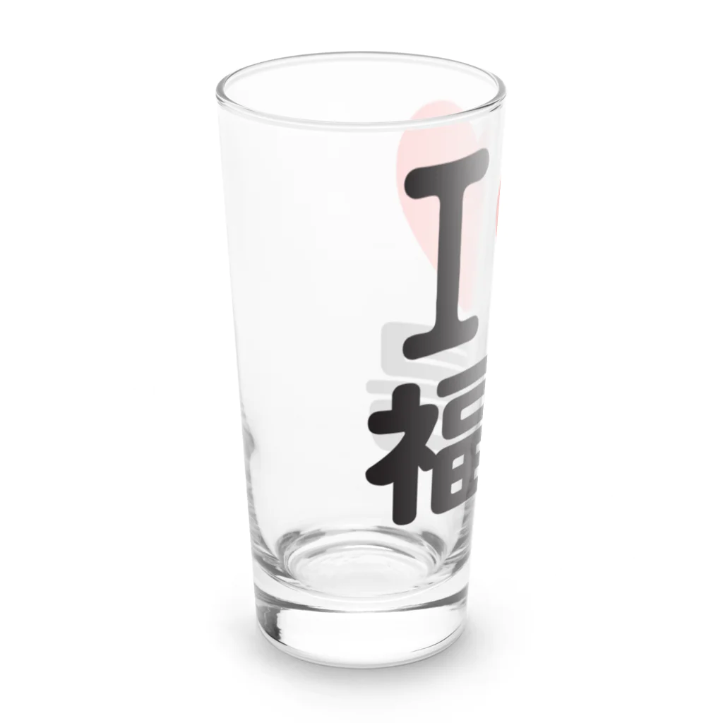 I LOVE SHOPのI LOVE 福島 Long Sized Water Glass :left