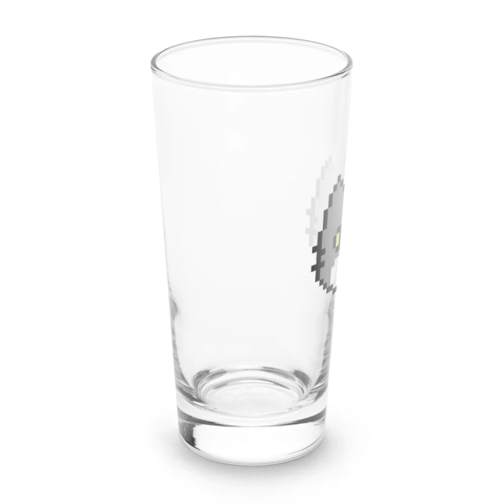 やきぱんのドット絵のねこ（ハチワレ） Long Sized Water Glass :left