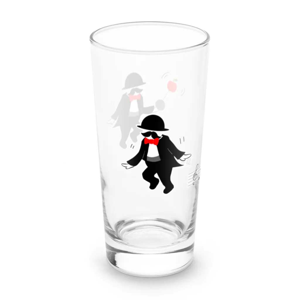 momolove のふたりで髭ダンス Long Sized Water Glass :left