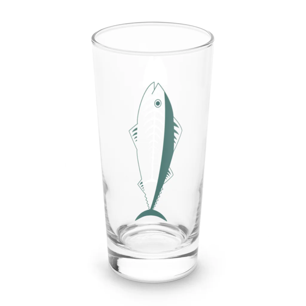 スキマ産業のさかな(透過) Long Sized Water Glass :left