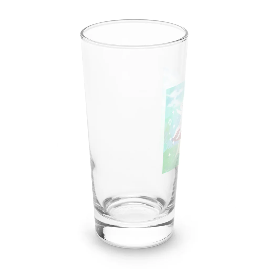 スプラウトのキノコと白い生き物 Long Sized Water Glass :left