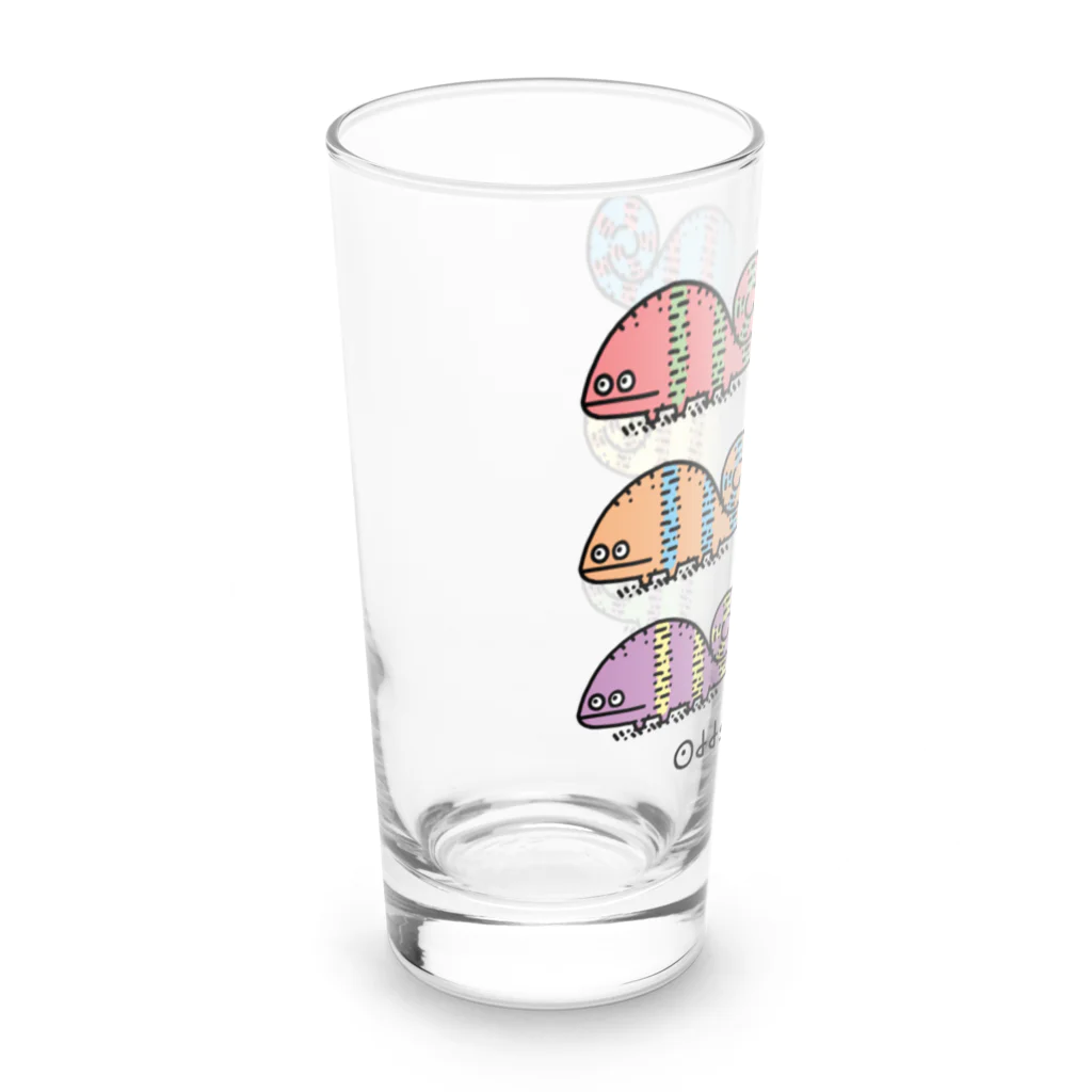 Junのカラフルカメレオン_OddsAnimal Long Sized Water Glass :left