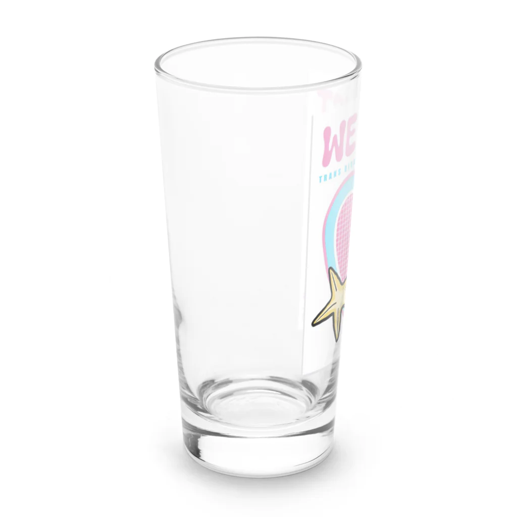 dudundun21の“WE EXIST” supporting trans goods Long Sized Water Glass :left