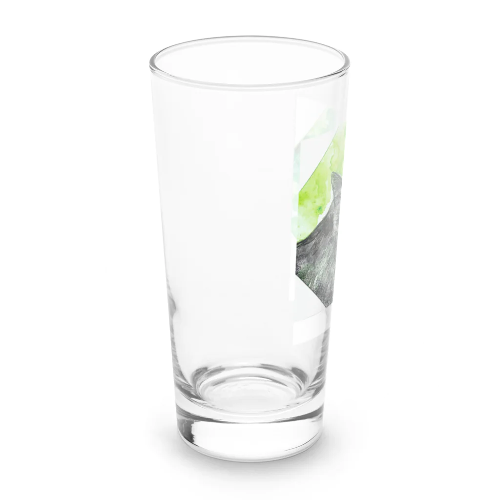 NEKONEEの黒恵 Long Sized Water Glass :left