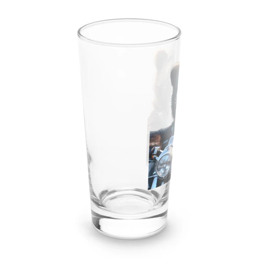 🐾風太🐾のワイルド熊ちゃん Long Sized Water Glass :left