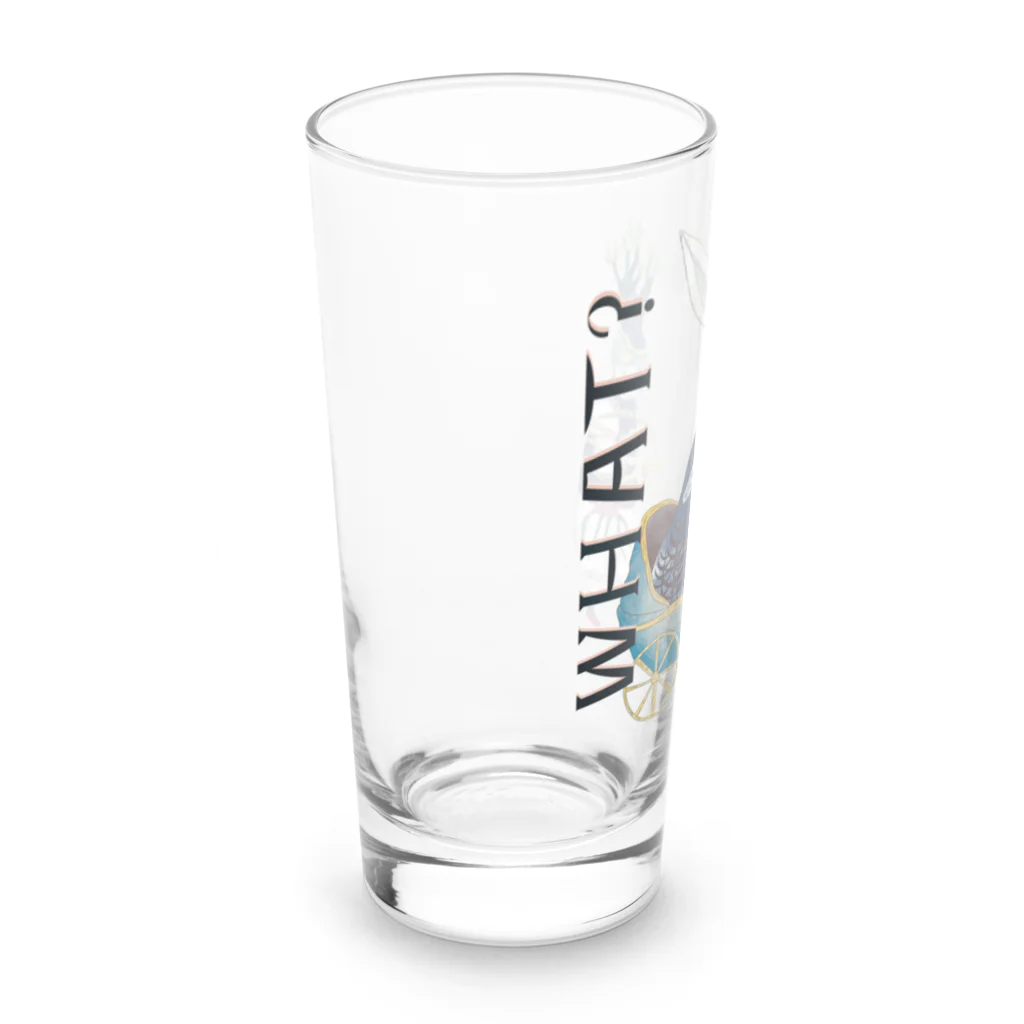 あおきさくら　の乳母車に乗ったウサギの散歩 Long Sized Water Glass :left