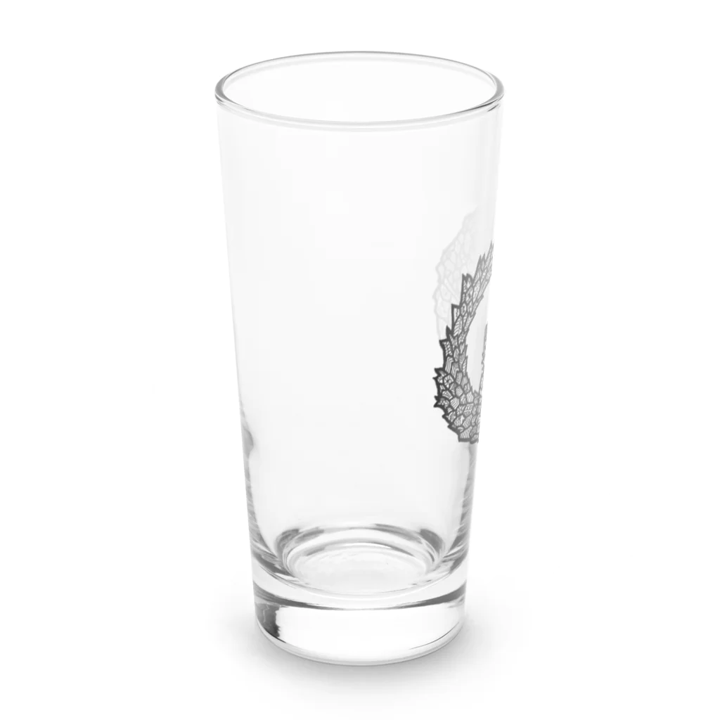 切り絵工房ジンのグッズ店のアルマジロトカゲ Long Sized Water Glass :left