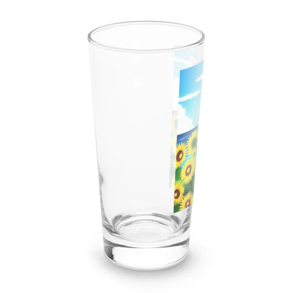 ふーみんのヒマワリ Long Sized Water Glass :left