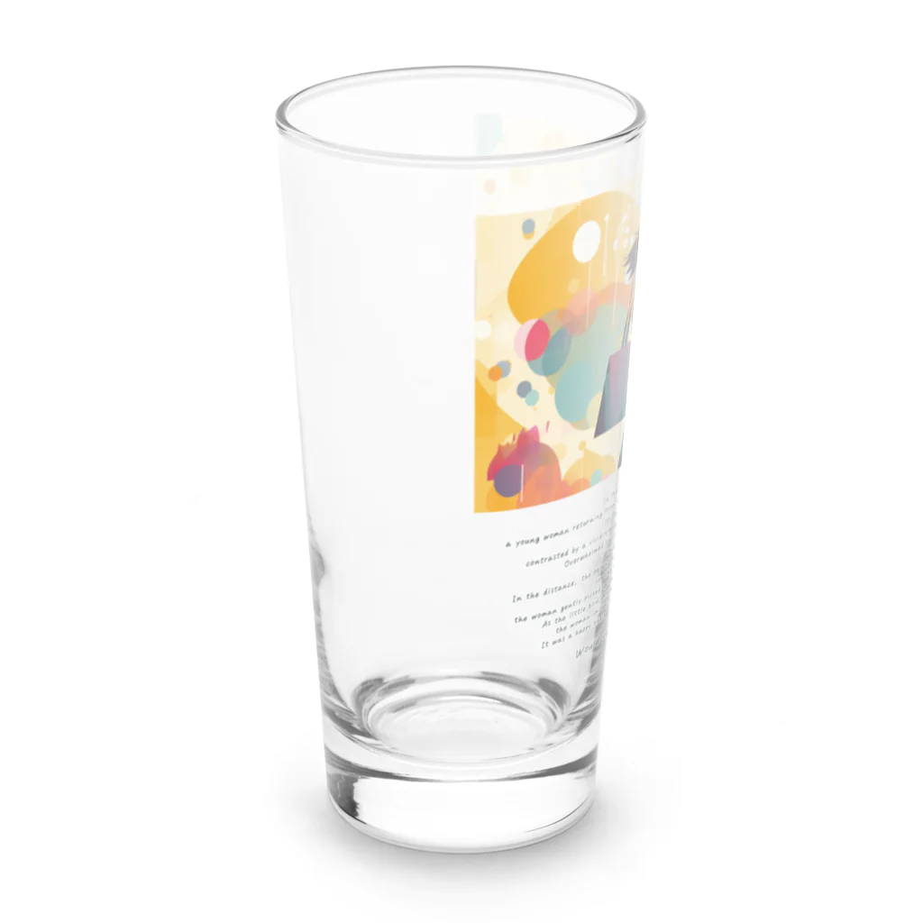 鳥救うSUZURIの『ウチの子になる？』【寄付付き商品】 Long Sized Water Glass :left