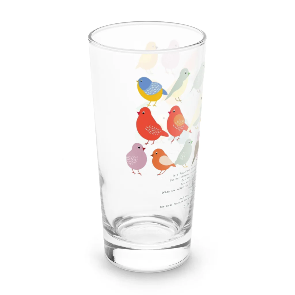 鳥救うSUZURIの『まだなまえのないことりたち』【寄付付き商品】 Long Sized Water Glass :left