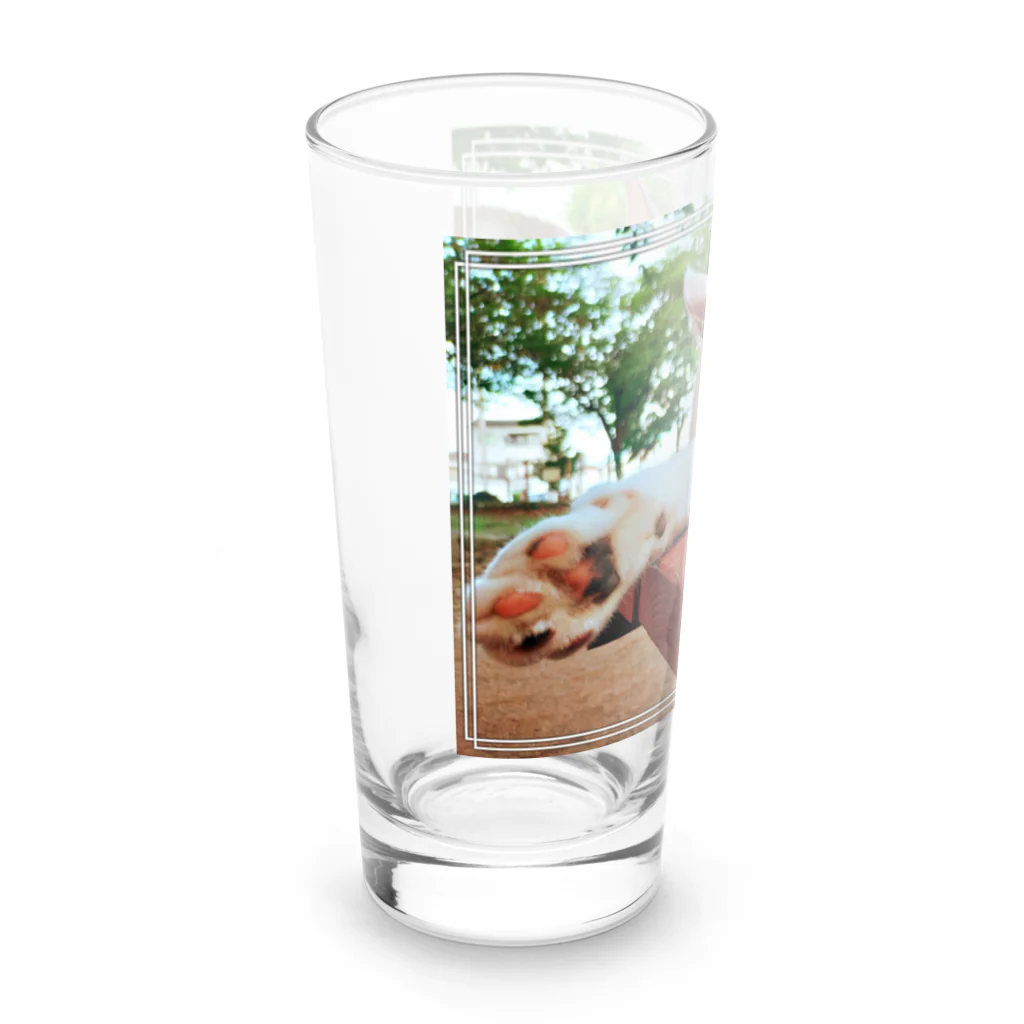 nekousagi*∩..∩の【ロゴ無】①夏のトラミ兄ちゃん Long Sized Water Glass :left