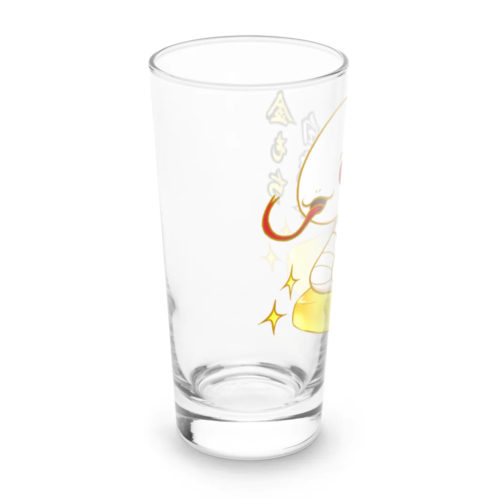 金もち白蛇の金もち白蛇様(赤目) Long Sized Water Glass :left