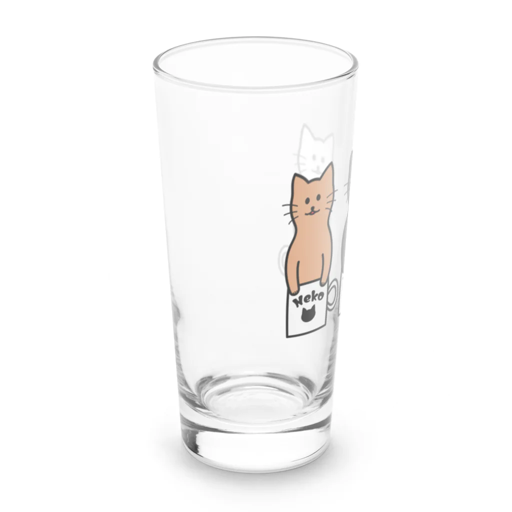 TGTの【猫コップ】 Long Sized Water Glass :left