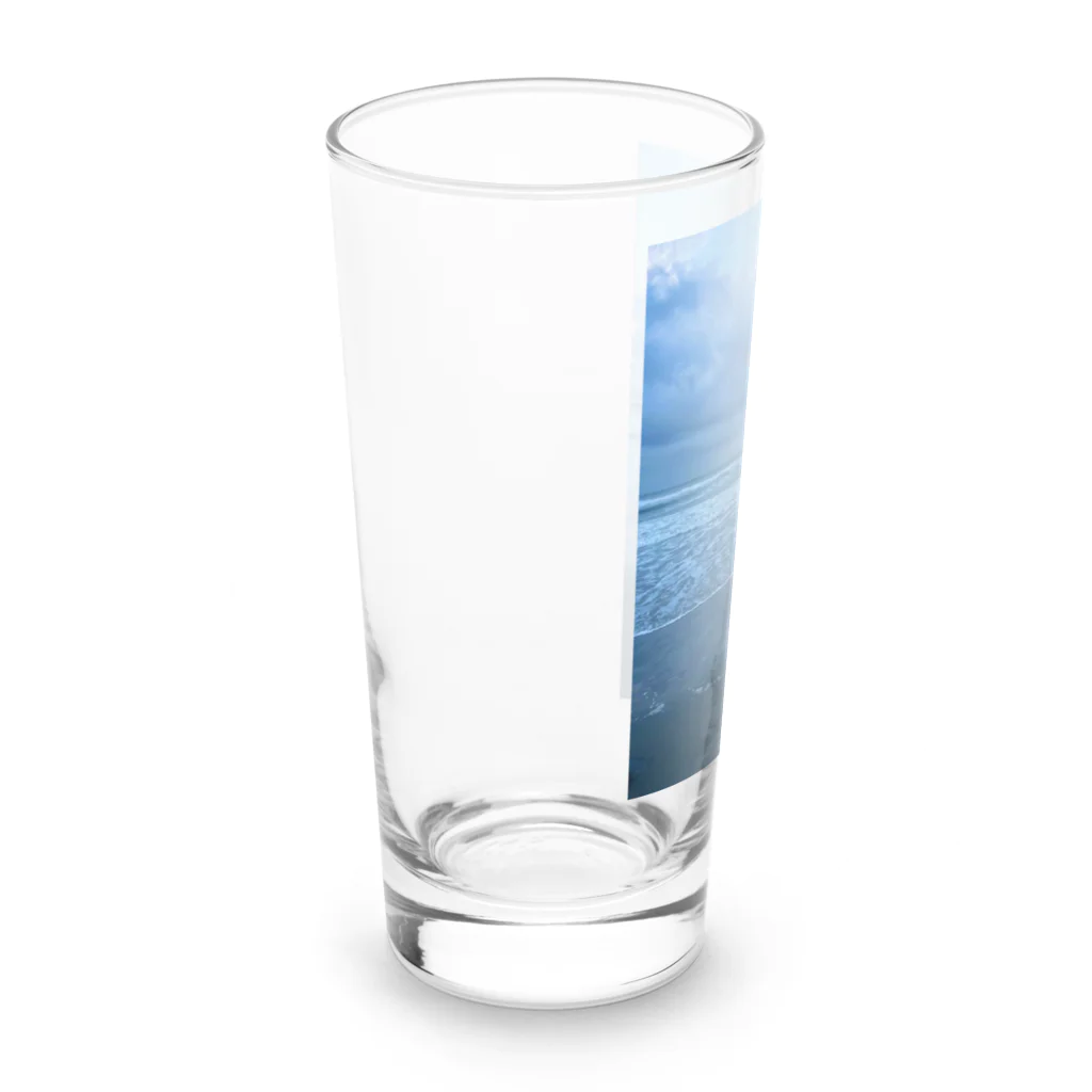 豊風本舗の夏の九十九里浜の浜辺　３ Long Sized Water Glass :left