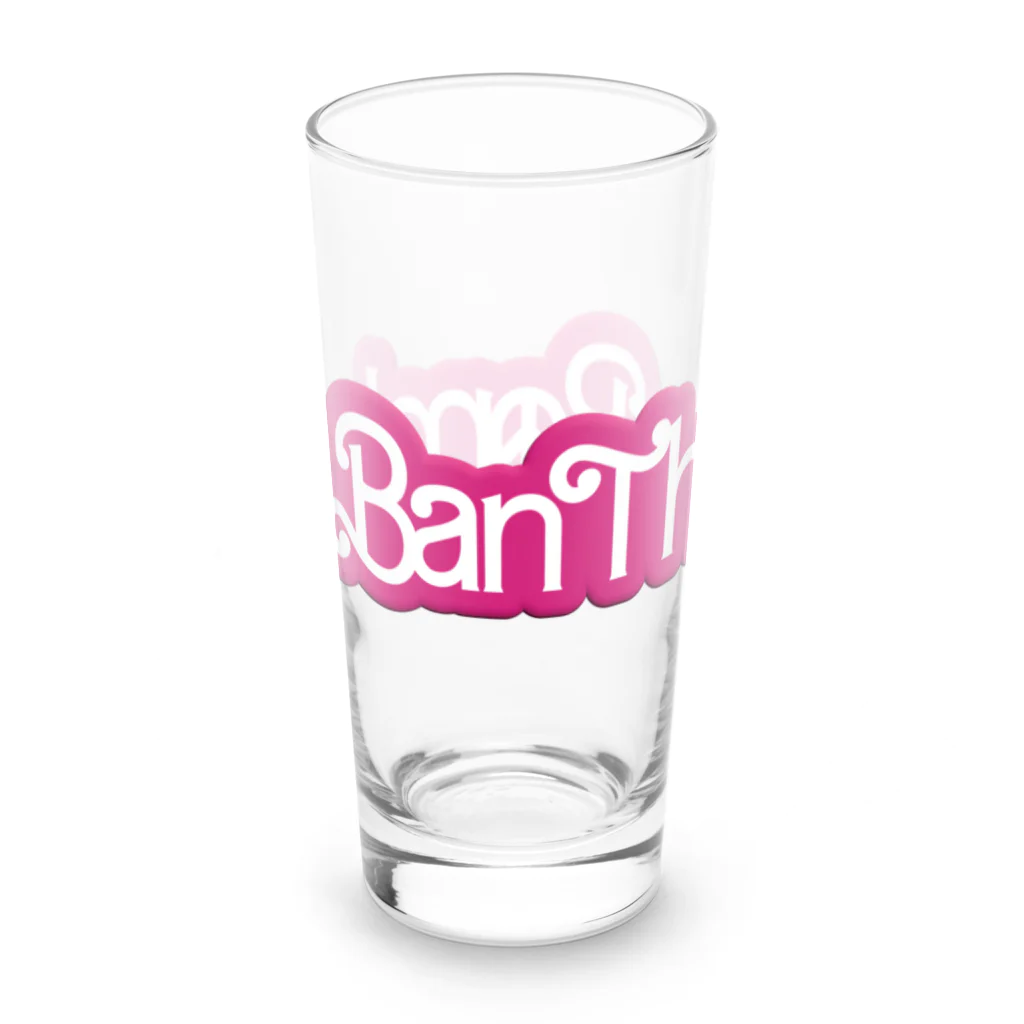 四月馬鹿同盟のBan The Bomb / 核兵器禁止 /#NoBarbenheimer Long Sized Water Glass :left