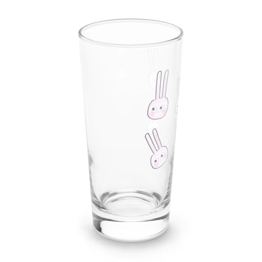 mannmaruのイラストうさぎさん Long Sized Water Glass :left