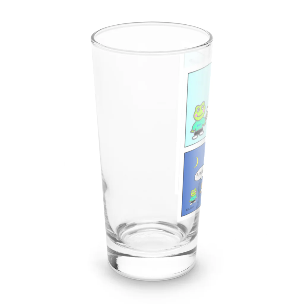 ptanuki vanguard artのアイスはおいしいね。 Long Sized Water Glass :left