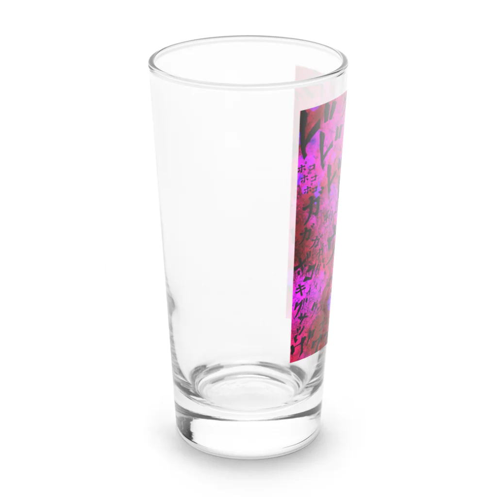 nijinの聞こえる怖い音：赤 Long Sized Water Glass :left