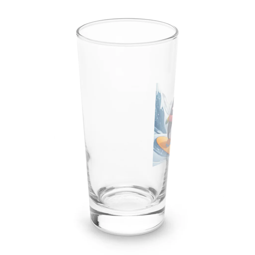 Gloriousのペンギンの冒険スノーボードパーティ Long Sized Water Glass :left