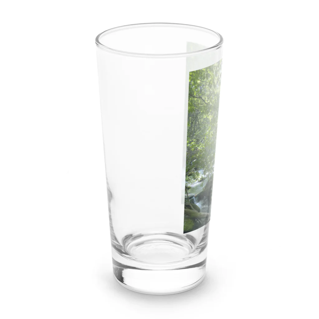 chan kumiの和柄　パワースポット滝 Long Sized Water Glass :left