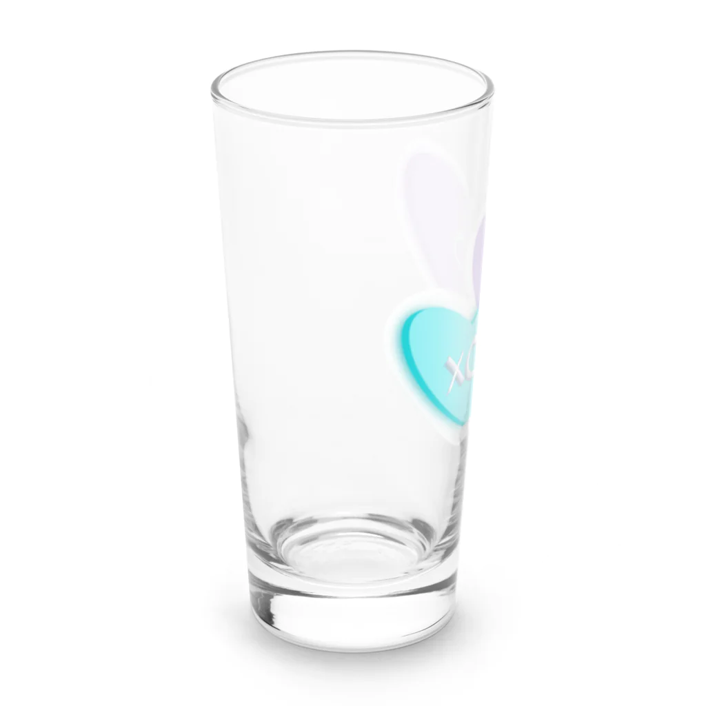 mariascharmsのxoxo シンプル　ハート　デサイン Long Sized Water Glass :left