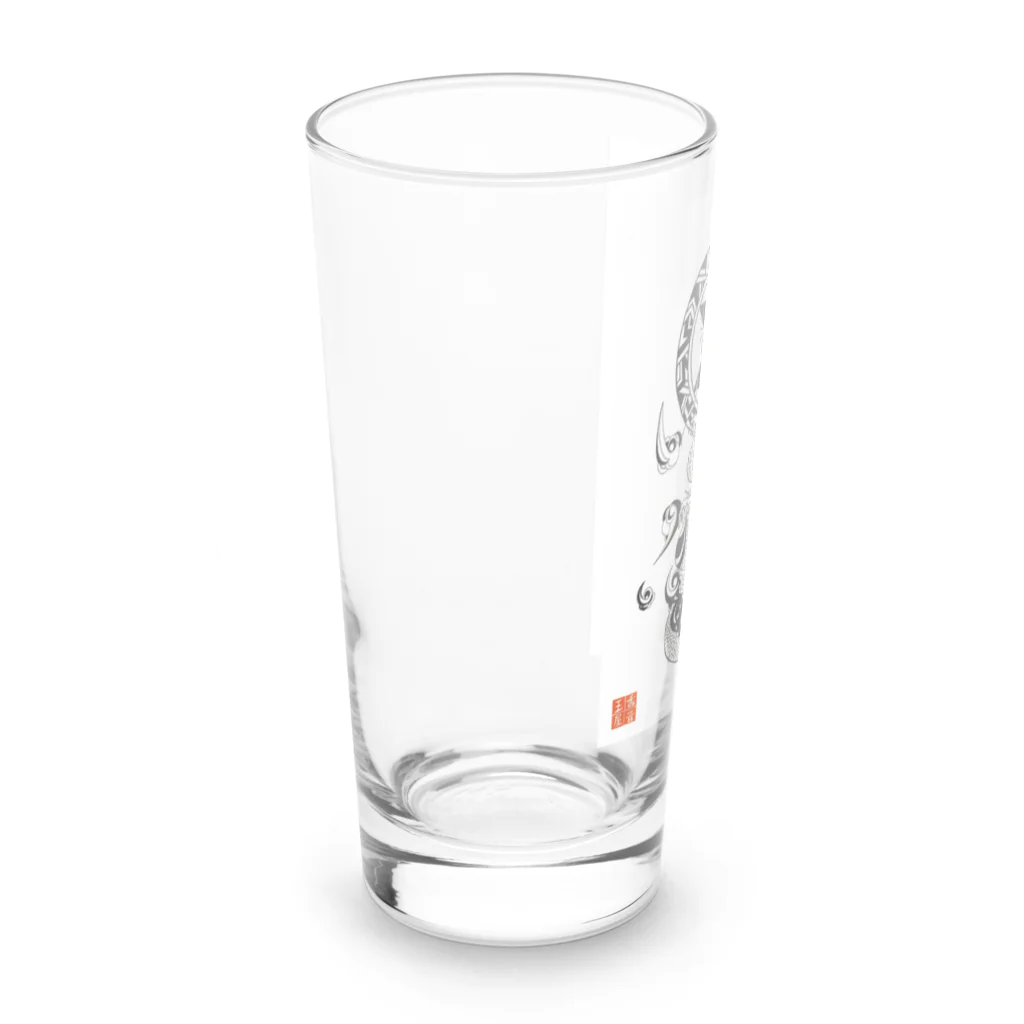 KOTODAMAYAの龍神イラスト「護符」 by masurami Long Sized Water Glass :left