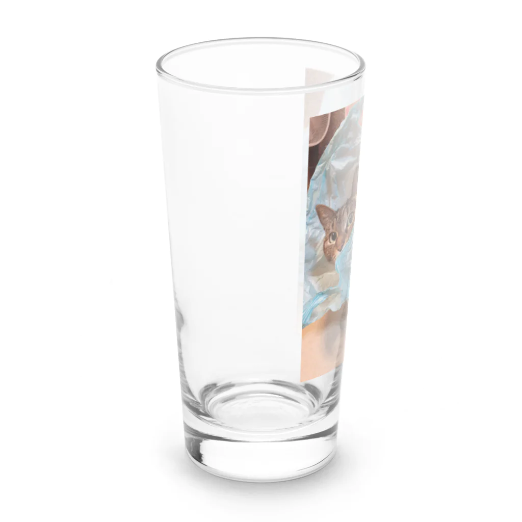 さくらパラダイスの袋大好きみぃー子さん Long Sized Water Glass :left