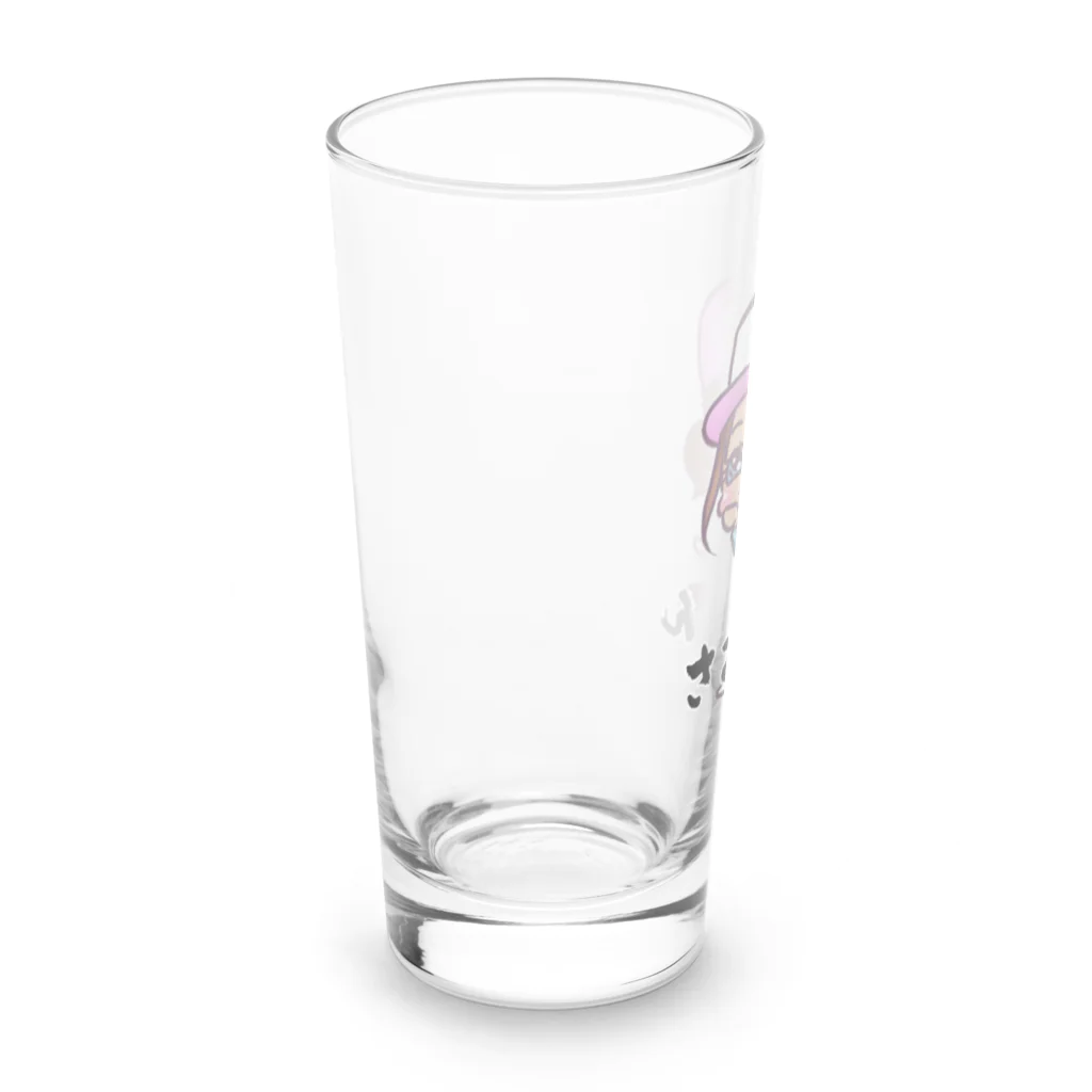 まいろ船長のネット販売所の女漁師さおりん Long Sized Water Glass :left