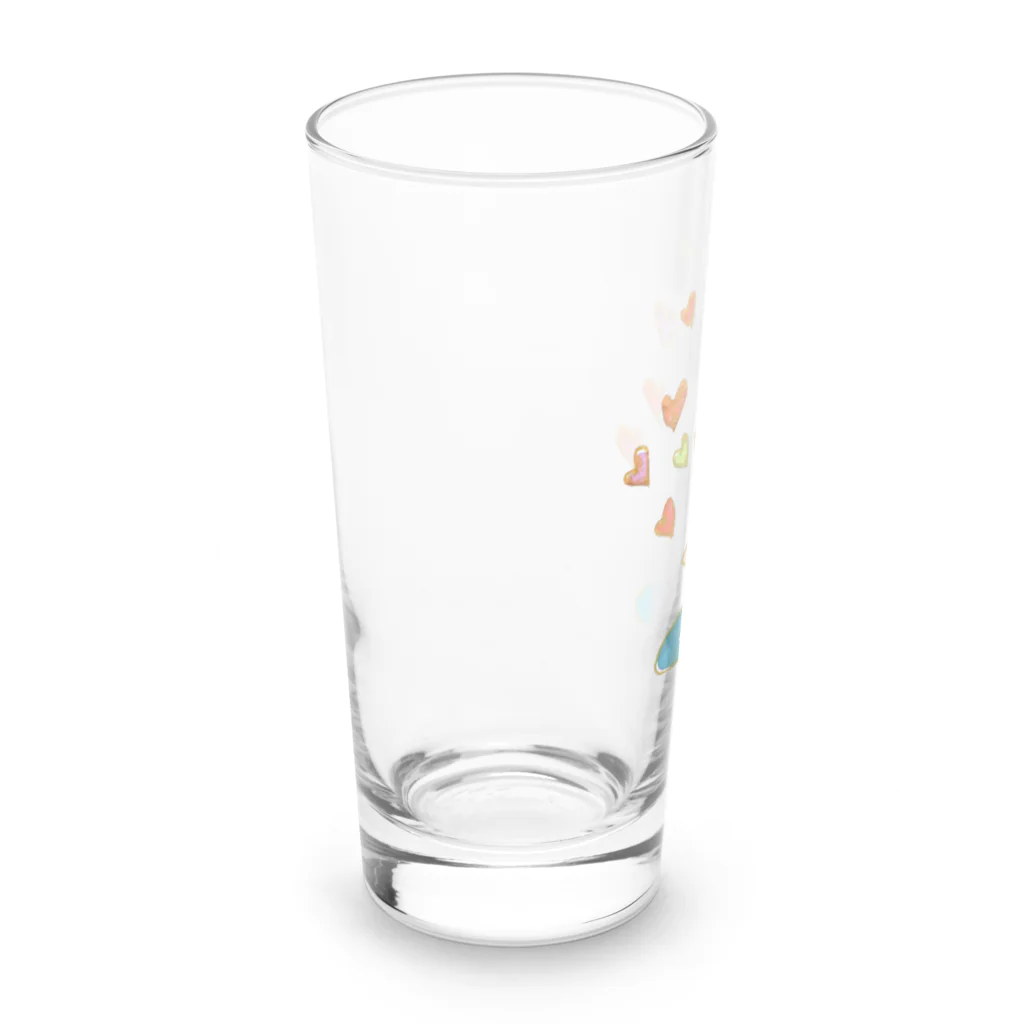 onmycolorの楽描き店のそばかすこちゃん with LOVE Long Sized Water Glass :left