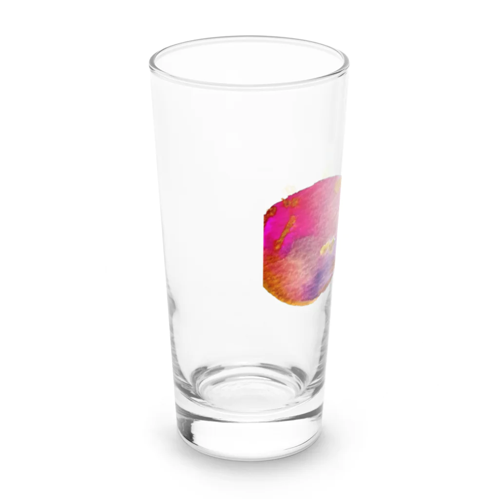 onmycolorの楽描き店のそばかすこちゃん on ball Long Sized Water Glass :left