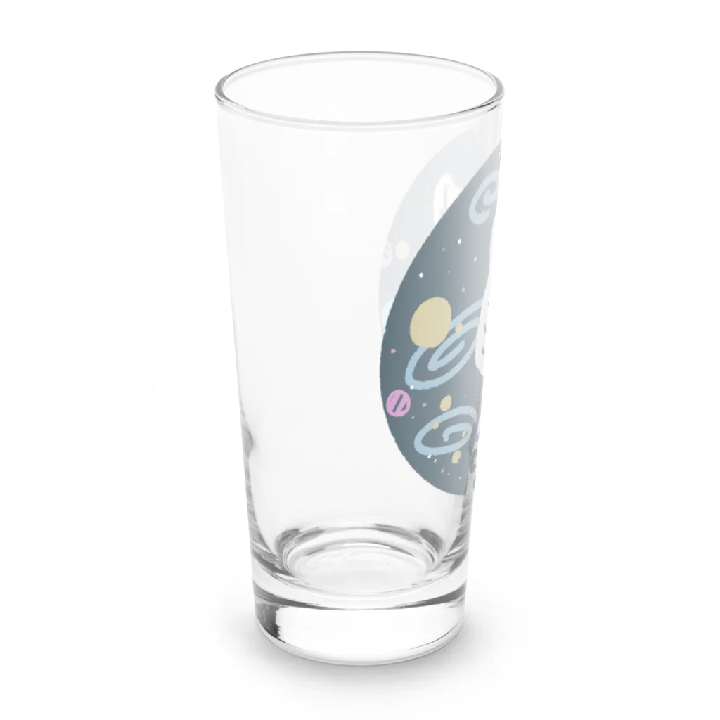 まりもの宇宙ユキヒョウ Long Sized Water Glass :left