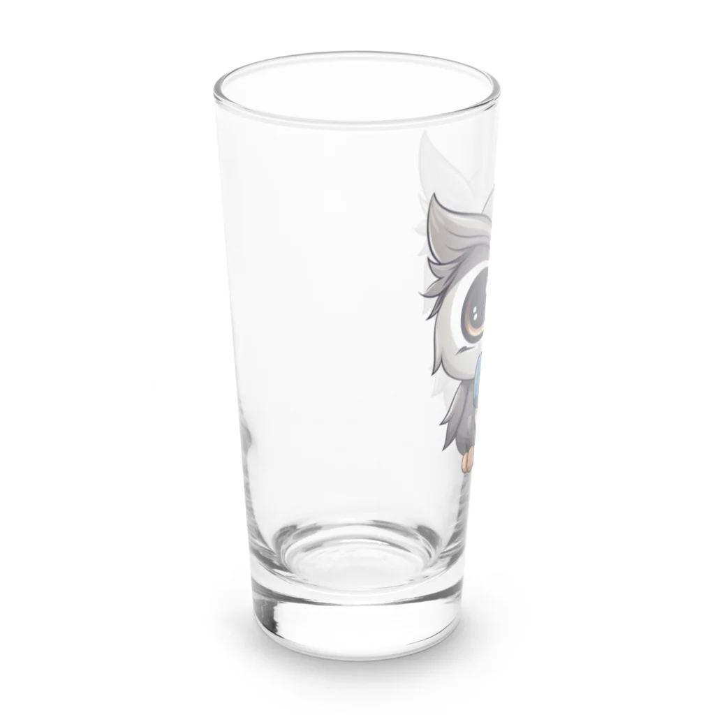 Vasetti_pressの蝶ネクタイをしたフクロウ Long Sized Water Glass :left