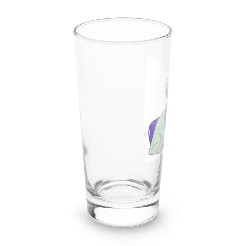 yama-p2920の事務作業をする女性 Long Sized Water Glass :left