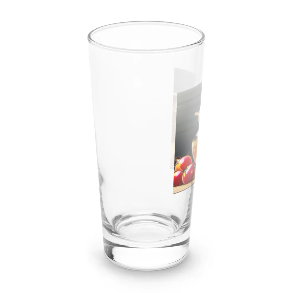 honeyショップのはちみつと果物 Long Sized Water Glass :left