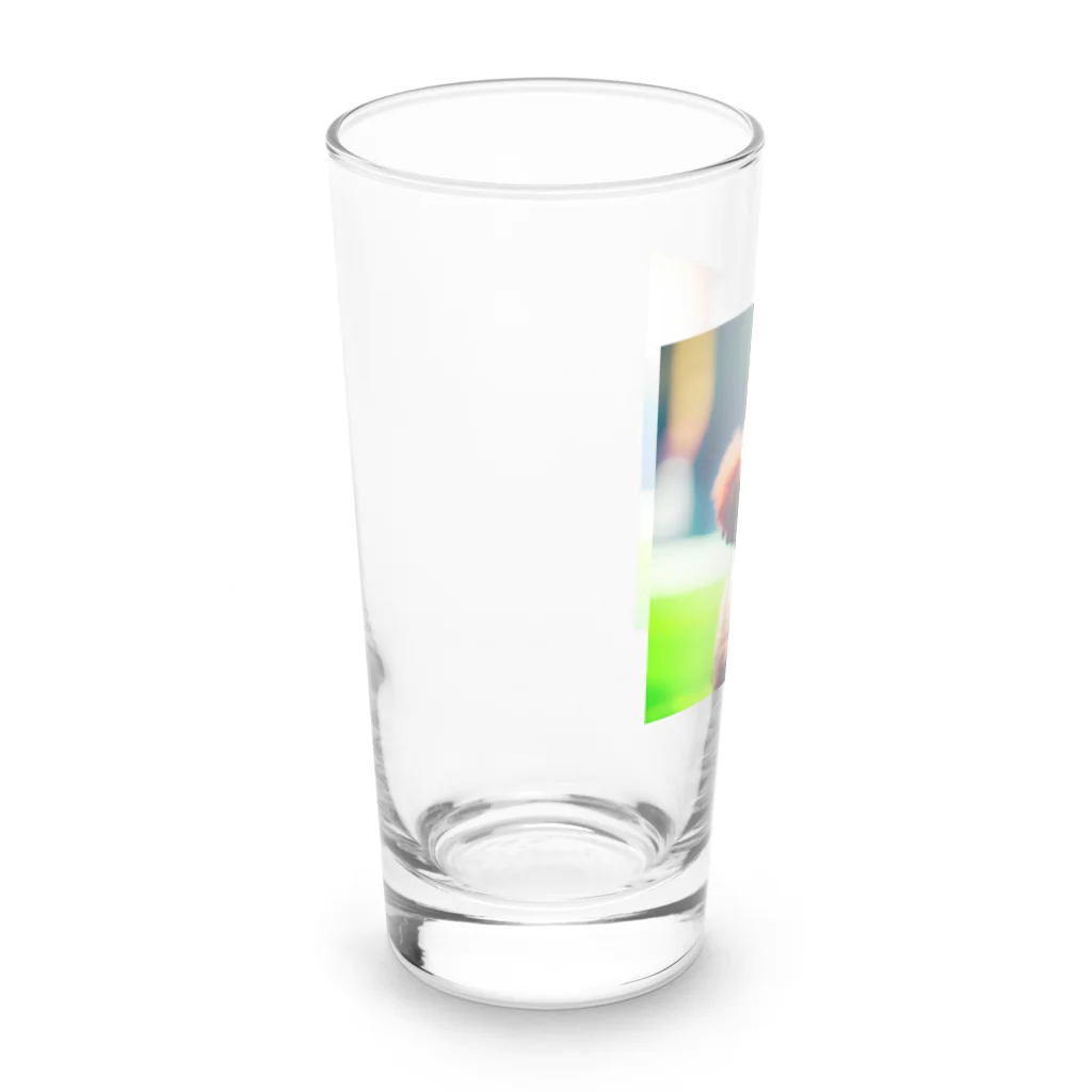 いこいの広場の可愛いトイプードル Long Sized Water Glass :left