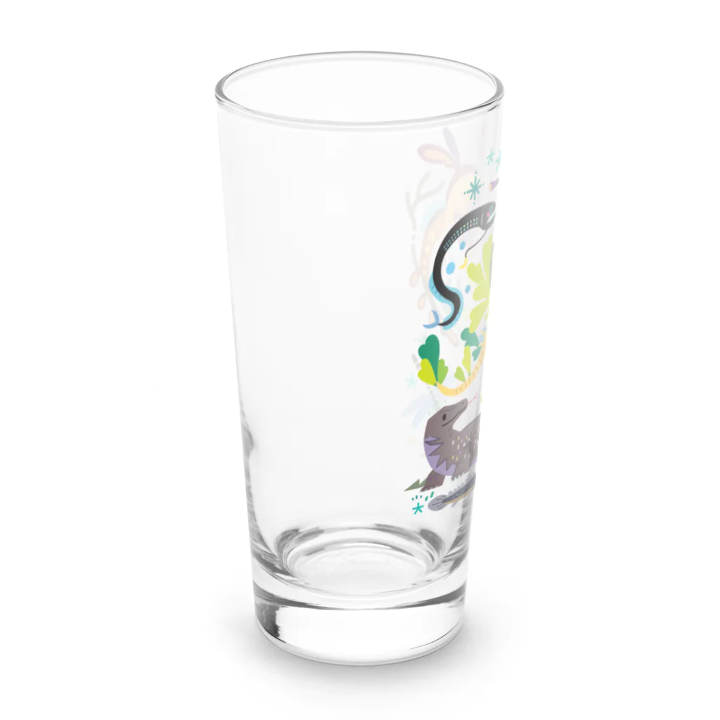 みなとまち層の世界のドラゴンたち Long Sized Water Glass :left