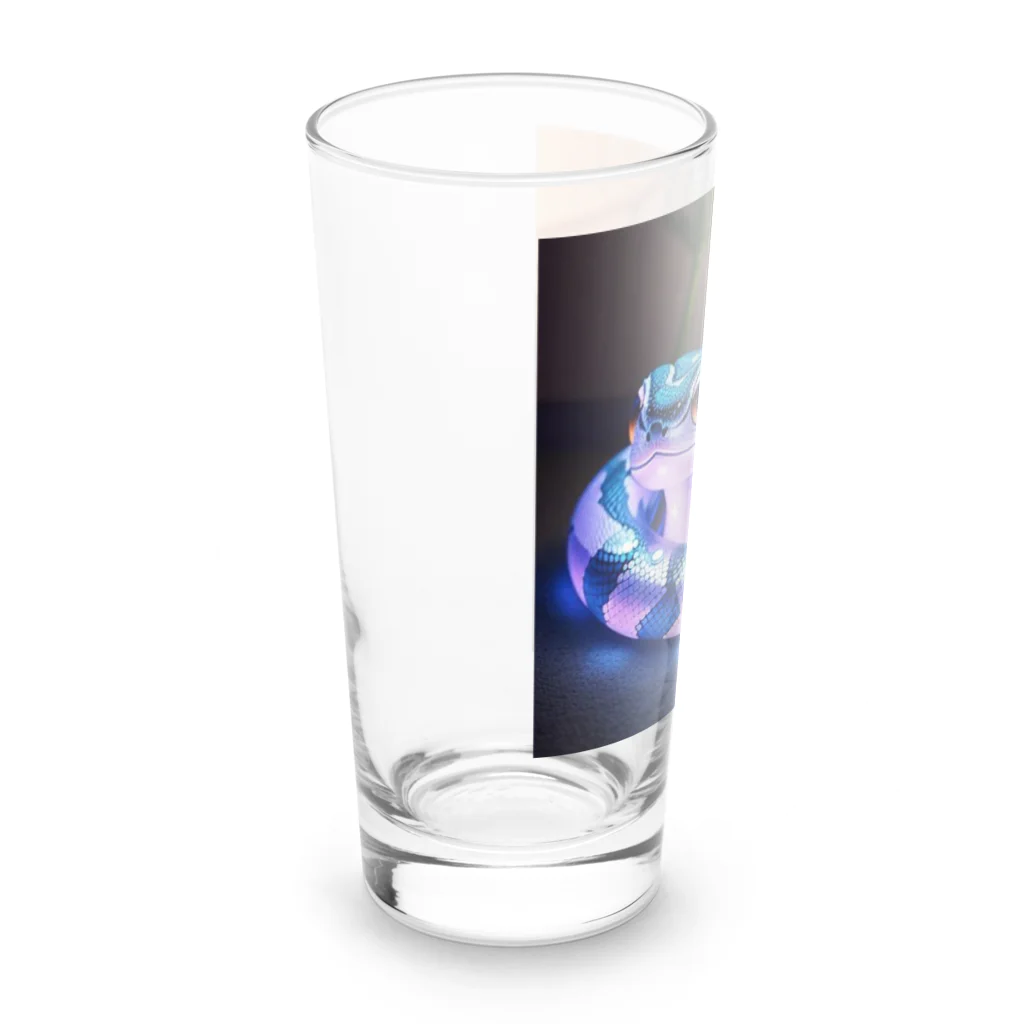 路傍の石のもふもふ村のブルースネーク Long Sized Water Glass :left