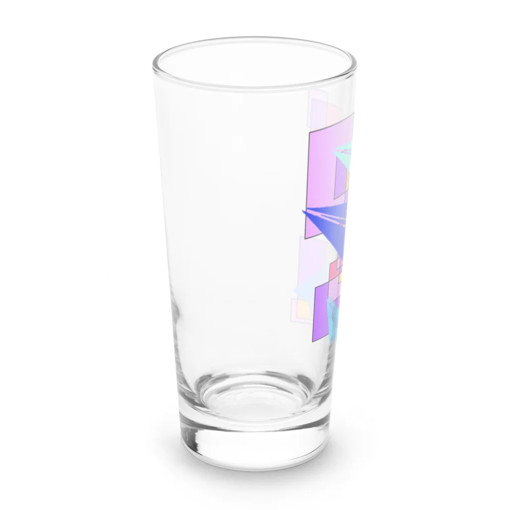 ☆MATSU☆のカラフル紙飛行機 Long Sized Water Glass :left