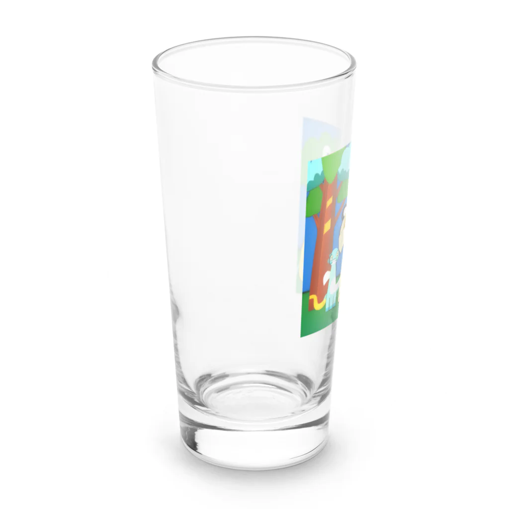 にゃんこショップのレインボーアニマル Long Sized Water Glass :left