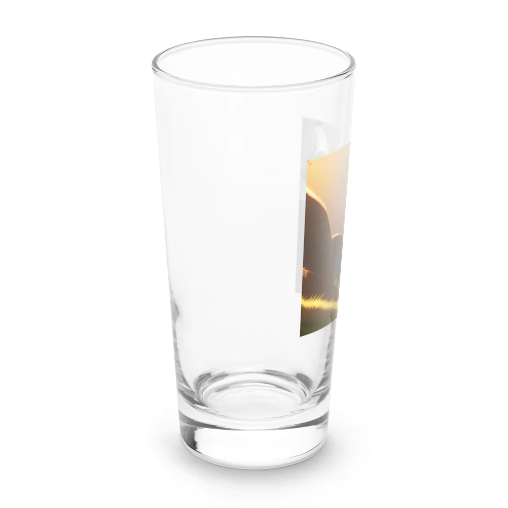 ワンダーワールド・ワンストップのかわいい猫のイラストグッズ Long Sized Water Glass :left