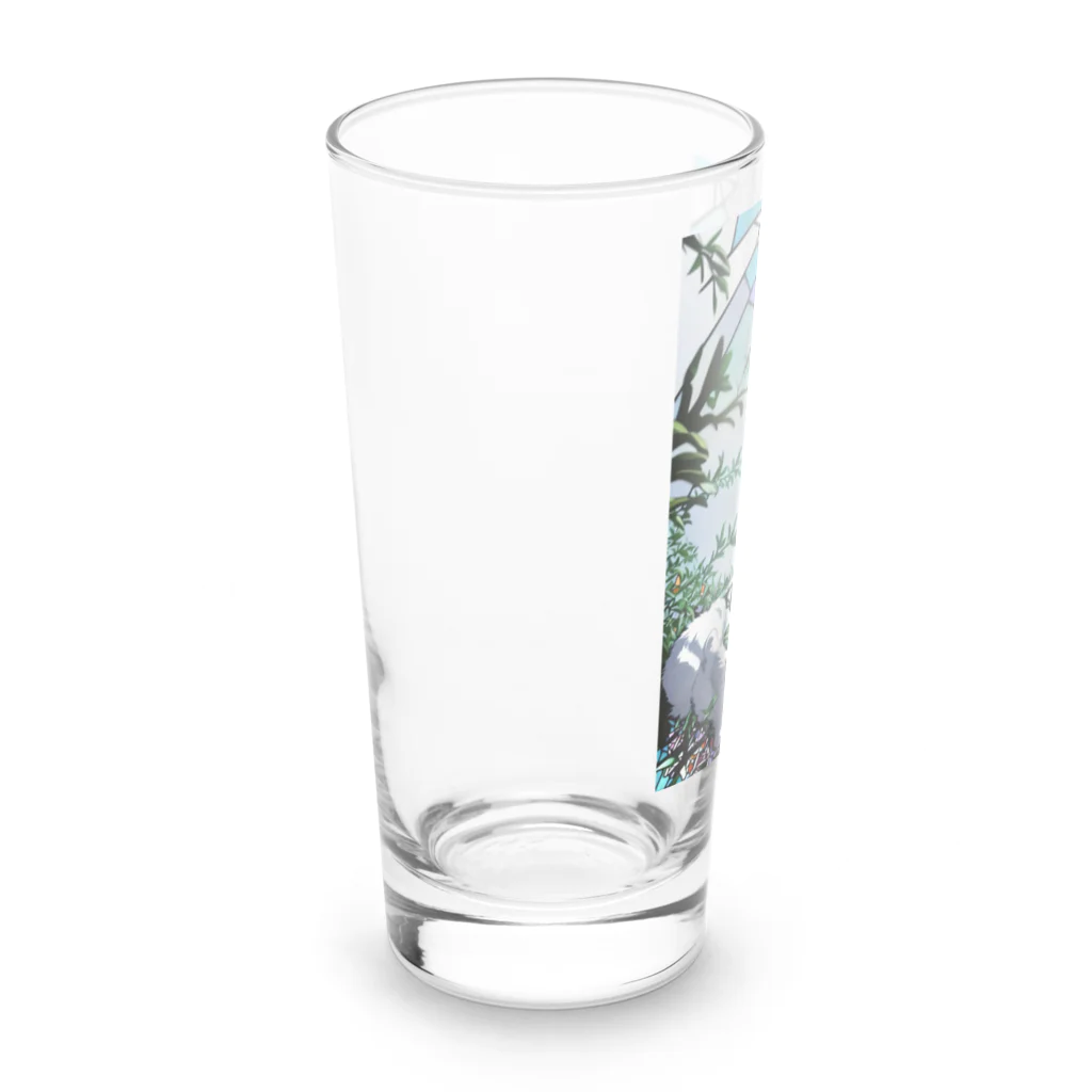 はる【AI世界遺産】のステンドグラス風猫@ダマスカス Long Sized Water Glass :left