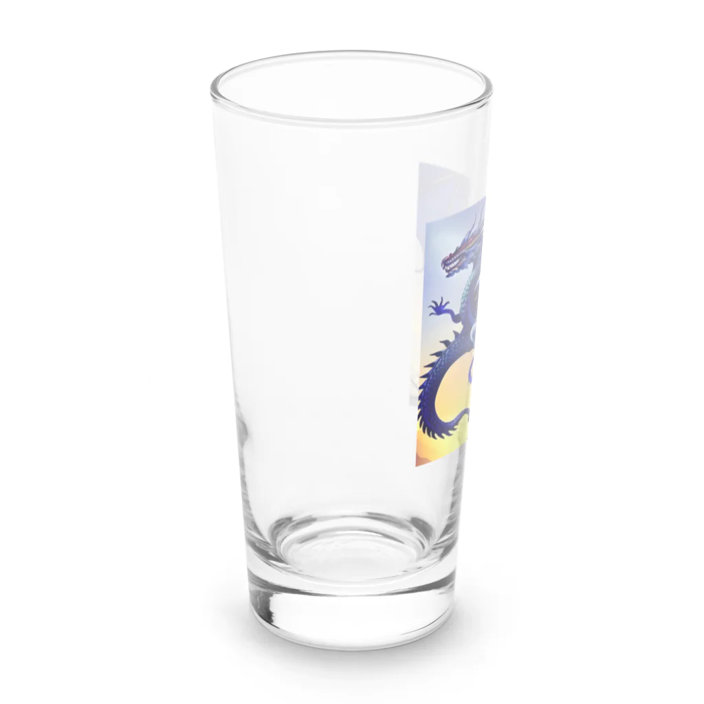 幸せアートワールドのCOOLな龍 Long Sized Water Glass :left
