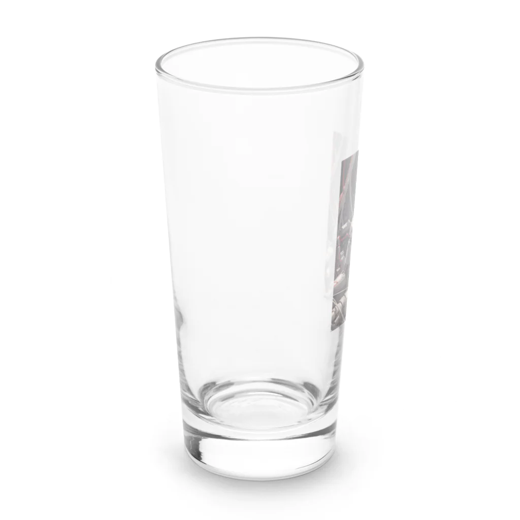 メカニカルシンセゾンビオンラインのメカニカルシンセゾンビのイラストのグッズ　#5 Long Sized Water Glass :left