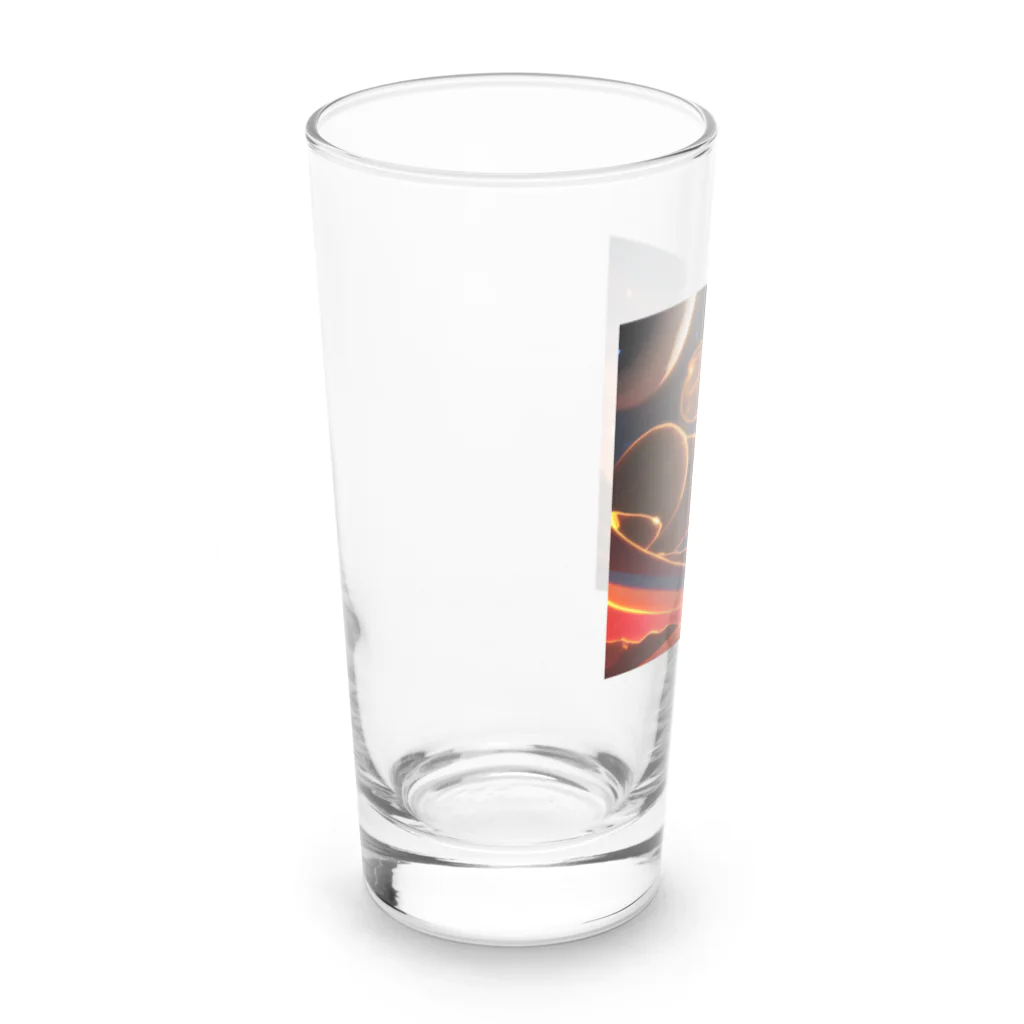 かえぴょんの赤い美味しそうな宇宙 Long Sized Water Glass :left