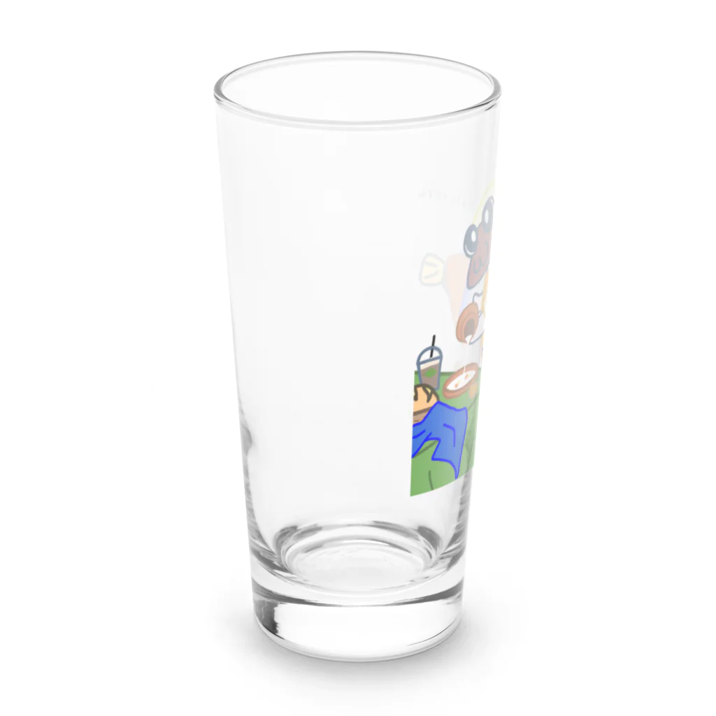 草原で走りたいの牛乳を注ぐカレイ子さん Long Sized Water Glass :left